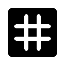 Hash Straight Fill Smiley – Icons