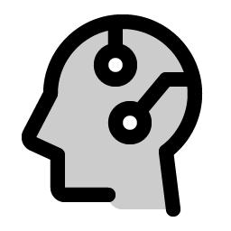 Head Circuit Duotone Smiley – Icons
