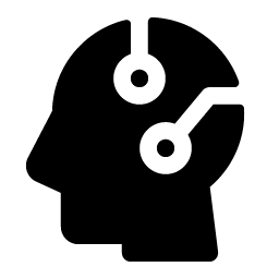 Head Circuit Fill Smiley – Icons