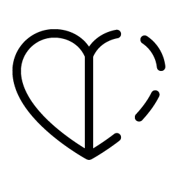 Heart Half Light Smiley – Icons