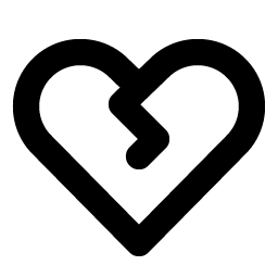 Heart Straight Break Bold Smiley – Icons