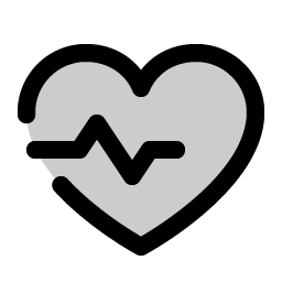 Heartbeat Duotone Smiley – Icons