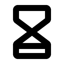 Hourglass Low Bold Smiley – Icons