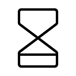 Hourglass Low Thin Smiley – Icons