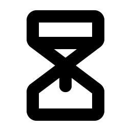Hourglass Medium Bold Smiley – Icons