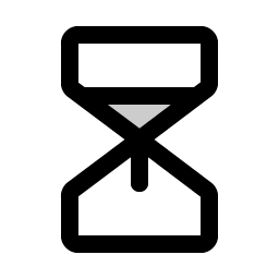 Hourglass Medium Duotone Smiley – Icons