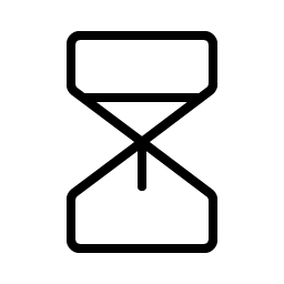 Hourglass Medium Thin Smiley – Icons