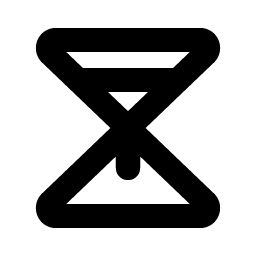 Hourglass Simple Medium Bold Smiley – Icons