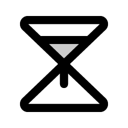 Hourglass Simple Medium Duotone Smiley – Icons