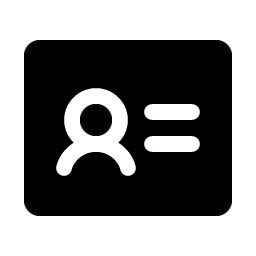 Identification Card Fill Smiley – Icons