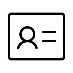 Identification Card Thin Smiley – Icons