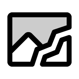 Image Broken Duotone Smiley – Icons