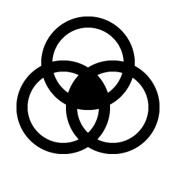 Intersect Three Fill Smiley – Icons