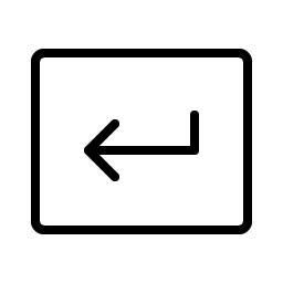 Key Return Thin Smiley – Icons