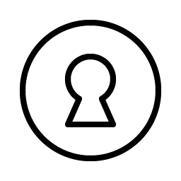 Keyhole Thin Smiley – Icons