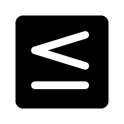 Less Than Or Equal Fill Smiley – Icons