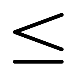 Less Than Or Equal Light Smiley – Icons