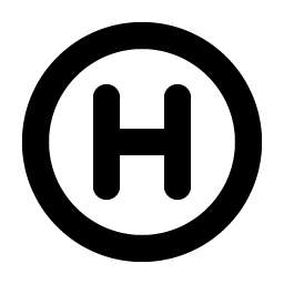 Letter Circle H Bold Smiley – Icons