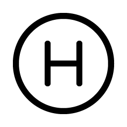 Letter Circle H Light Smiley – Icons