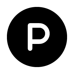 Letter Circle P Fill Smiley – Icons