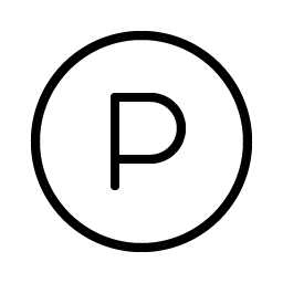 Letter Circle P Thin Smiley – Icons