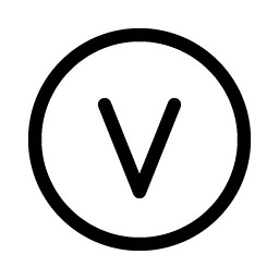 Letter Circle V Light Smiley – Icons