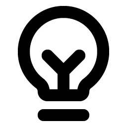 Lightbulb Filament Bold Smiley – Icons