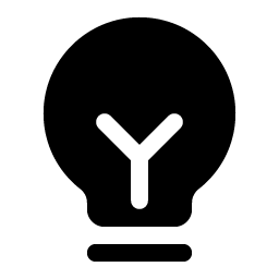 Lightbulb Filament Fill Smiley – Icons