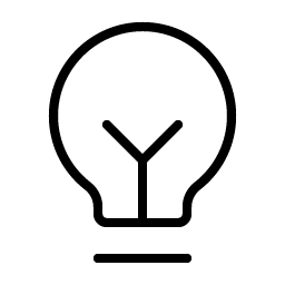 Lightbulb Filament Thin Smiley – Icons