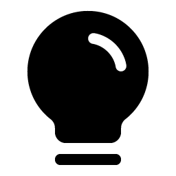 Lightbulb Fill Smiley – Icons