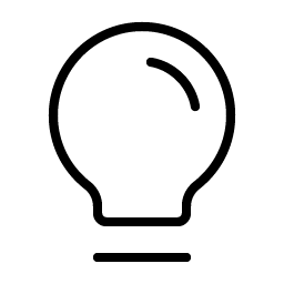 Lightbulb Thin Smiley – Icons