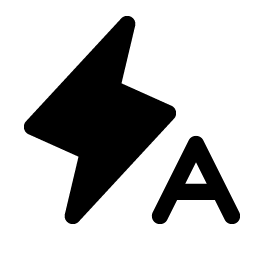 Lightning A Fill Smiley – Icons