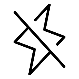Lightning Slash Thin Smiley – Icons