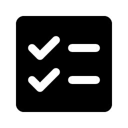 List Checks Fill Smiley – Icons