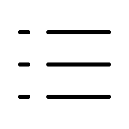 List Dashes Thin Smiley – Icons