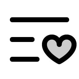 List Heart Duotone Smiley – Icons
