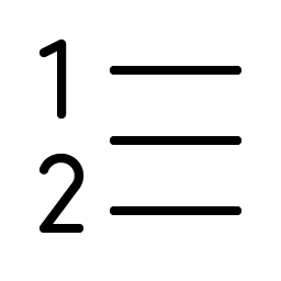 List Numbers Thin Smiley – Icons