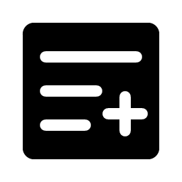 List Plus Fill Smiley – Icons