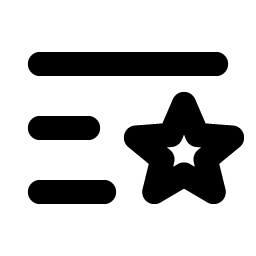 List Star Bold Smiley – Icons