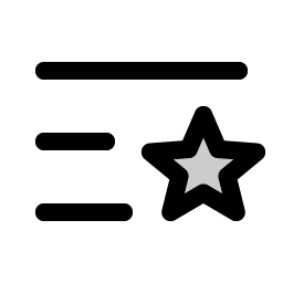 List Star Duotone Smiley – Icons