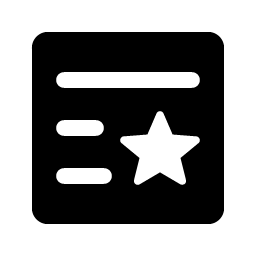 List Star Fill Smiley – Icons