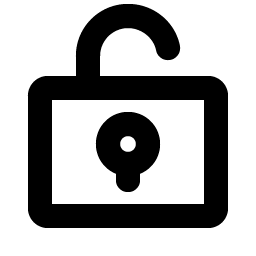 Lock Key Open Bold Smiley – Icons