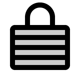 Lock Laminated Duotone Smiley – Icons