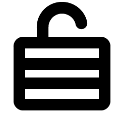 Lock Laminated Open Bold Smiley – Icons