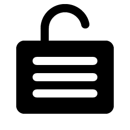 Lock Laminated Open Fill Smiley – Icons