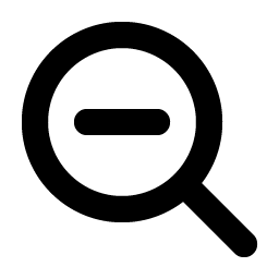 Magnifying Glass Minus Bold Smiley – Icons