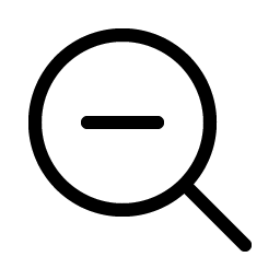 Magnifying Glass Minus Light Smiley – Icons
