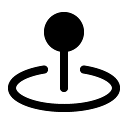 Map Pin Simple Area Fill Smiley – Icons