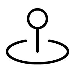 Map Pin Simple Area Thin Smiley – Icons