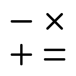 Math Operations Thin Smiley – Icons